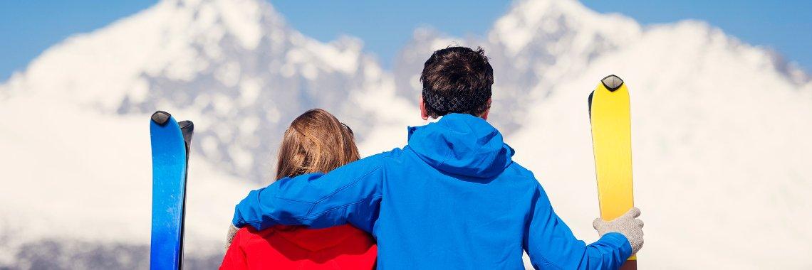 Romantisk skiferie i bjergene