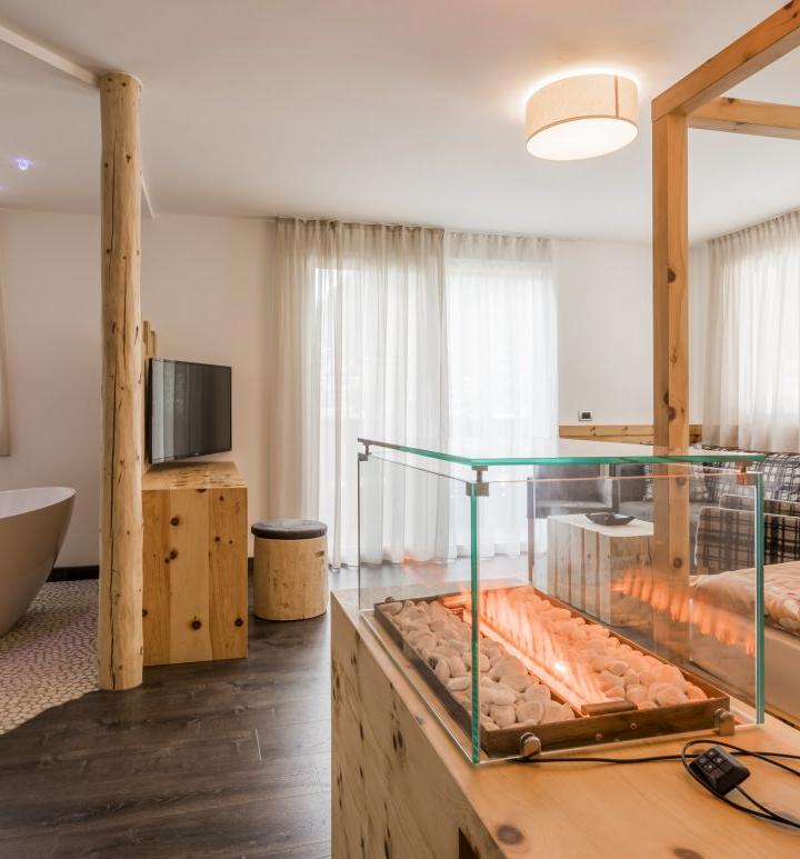 Suite med spabad og panoramaudsigt – Hotel Astoria (Canazei)