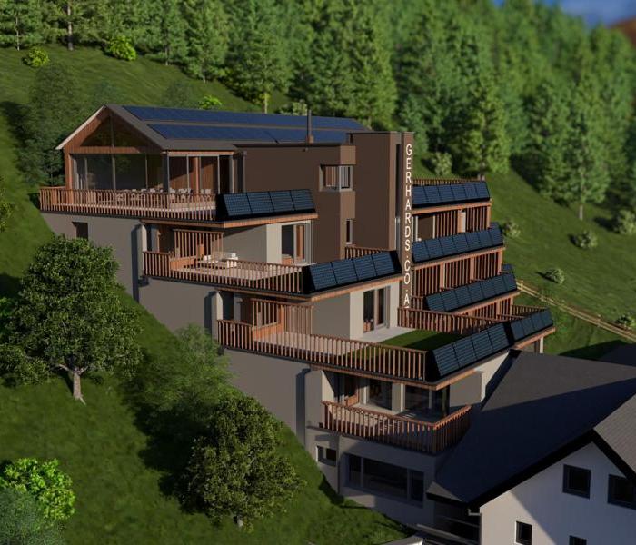 Lägenhetshotell &amp; restaurang Goldhirsch Sommer