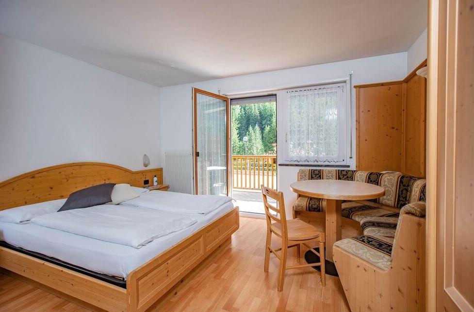 Studiolejlighed med balkon eller have 30 m2 max 3 pers. – Garni Aparthotel Princess (Penia)