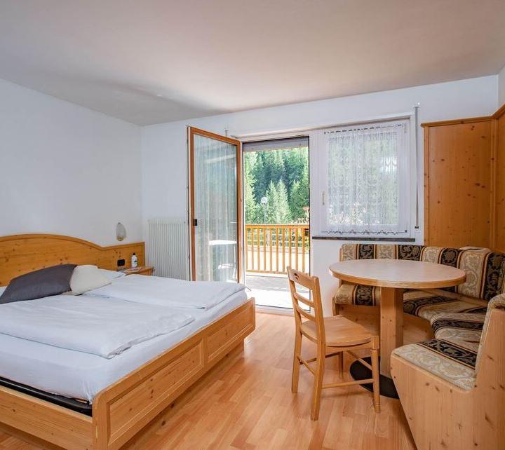 Studiolejlighed med balkon eller have 30 m2 max 3 pers. – Garni Aparthotel Princess (Penia)